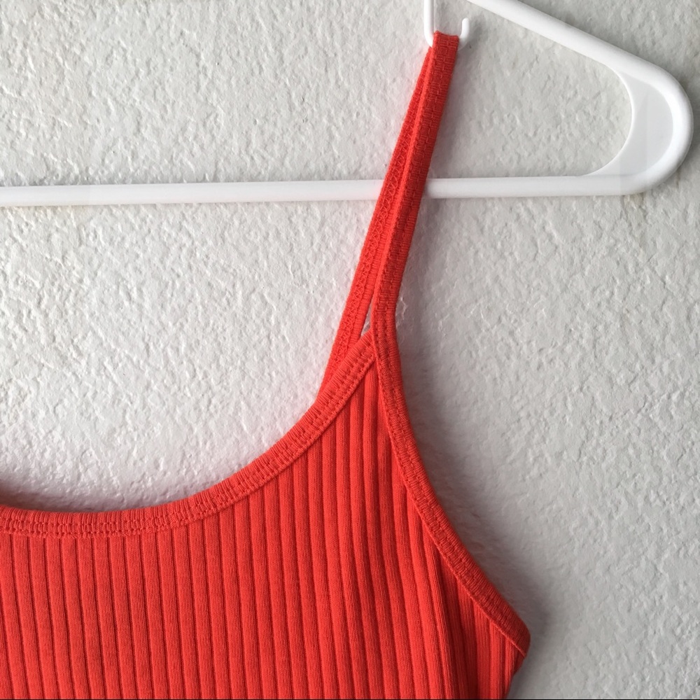 Orange Topshop Crop Top